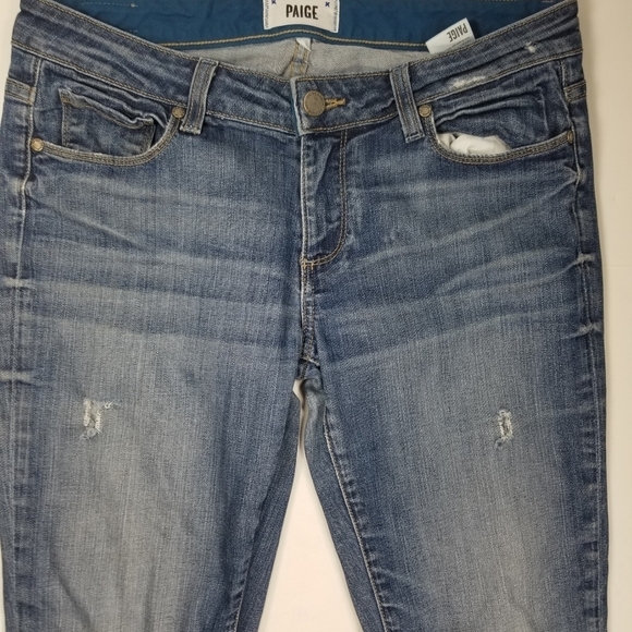 Paige Distressed Jimmy Jimmy Skinny Jean's 27 - Picture 9 of 12